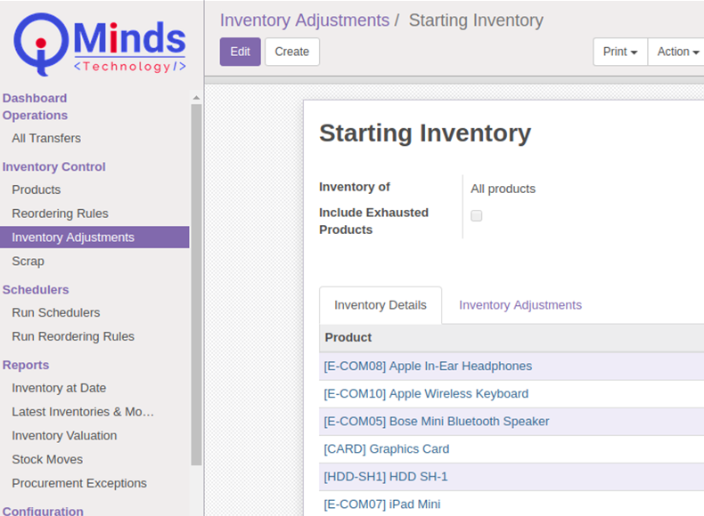 inventory adjustment