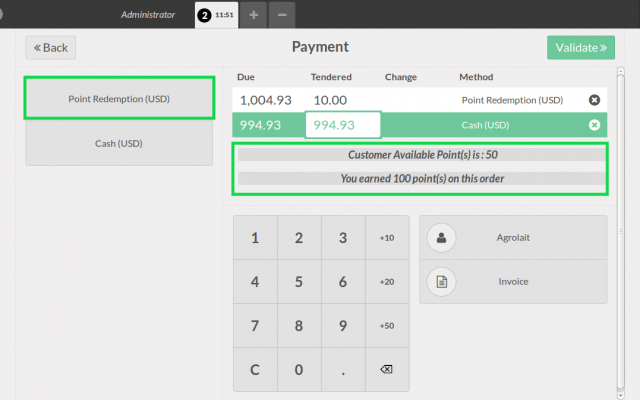 pos point redemption